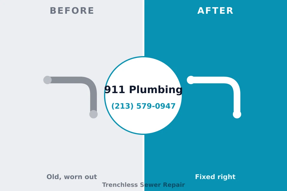 Before and after: plumbing repair Norwood Young America, MN